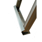 pit ladder type J, approx. 2.10 m/lg, 5 rungs DIN EN 81-20